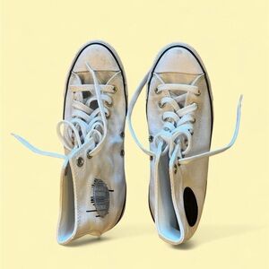Converse White High-Top Sneakers